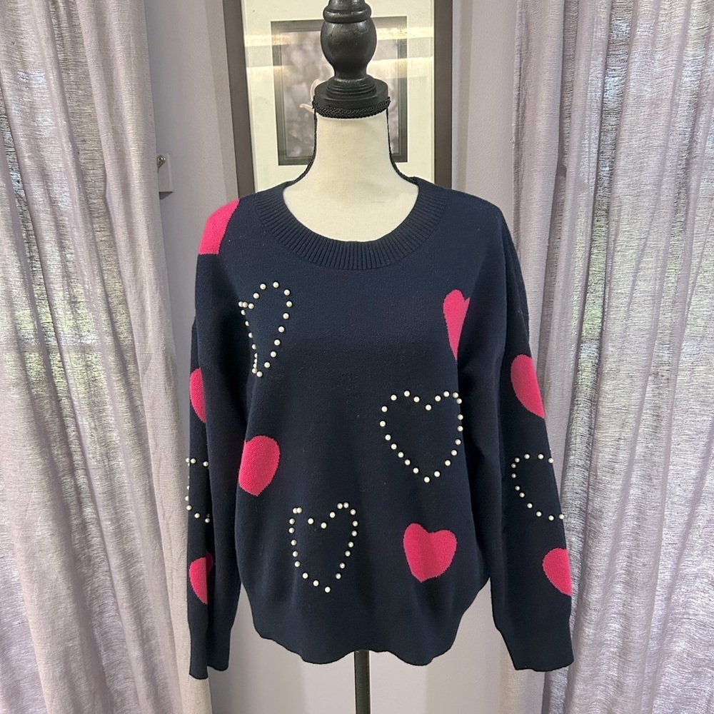 Nanette Lepore Heart Sweater